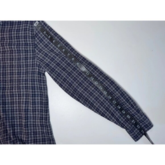 Jack Spade New York Button Up Shirt Men XS Blue Plaid Corduroy Elbow Patches - Picture 11 of 12